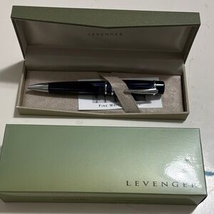 Levenger Facet Ballpoint midnight Blue pen Writing Instrument